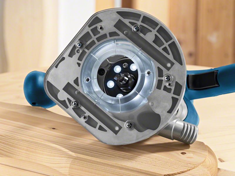 Bosch GOF1250LCE 1250W Router with Digital Depth Adjustment & LED light in L-BOXX - 230V