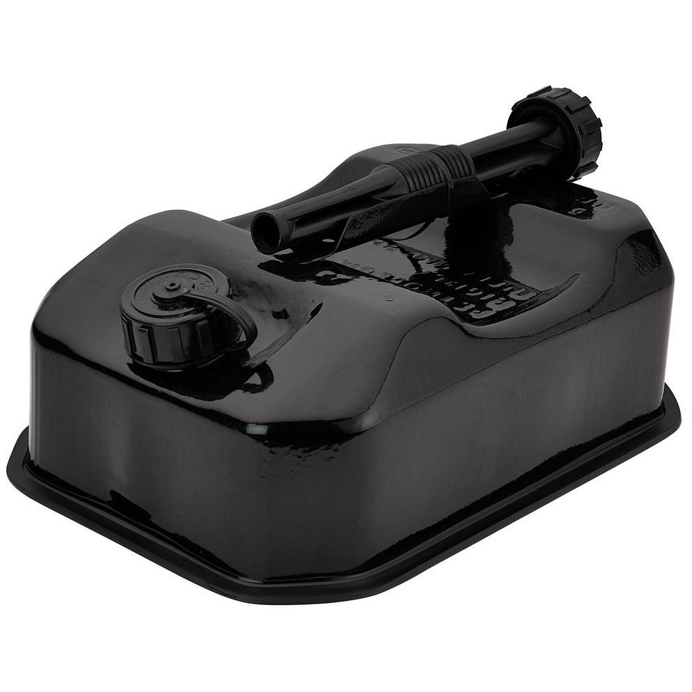 Draper 31790  Flat Steel Fuel Can, 5L, Black