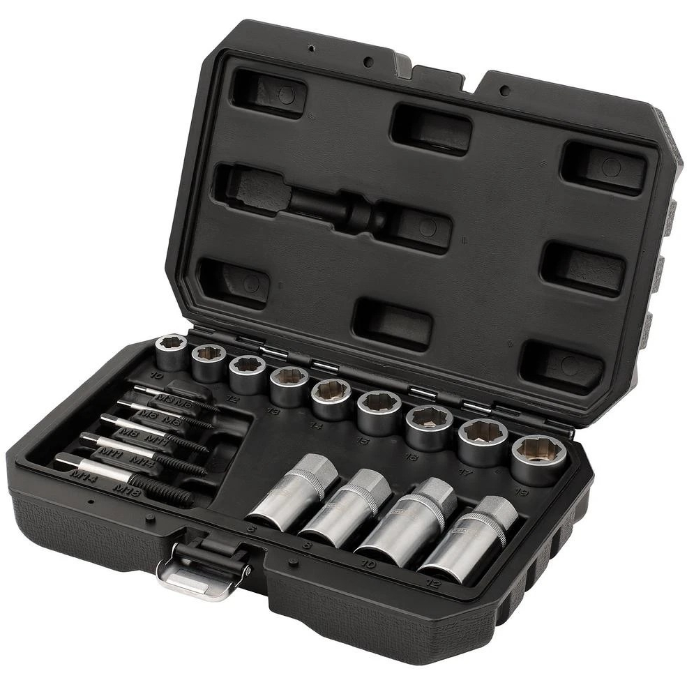 Draper 31812 Nut Bolt Stud and Screw Extactor Set (18 Piece) 