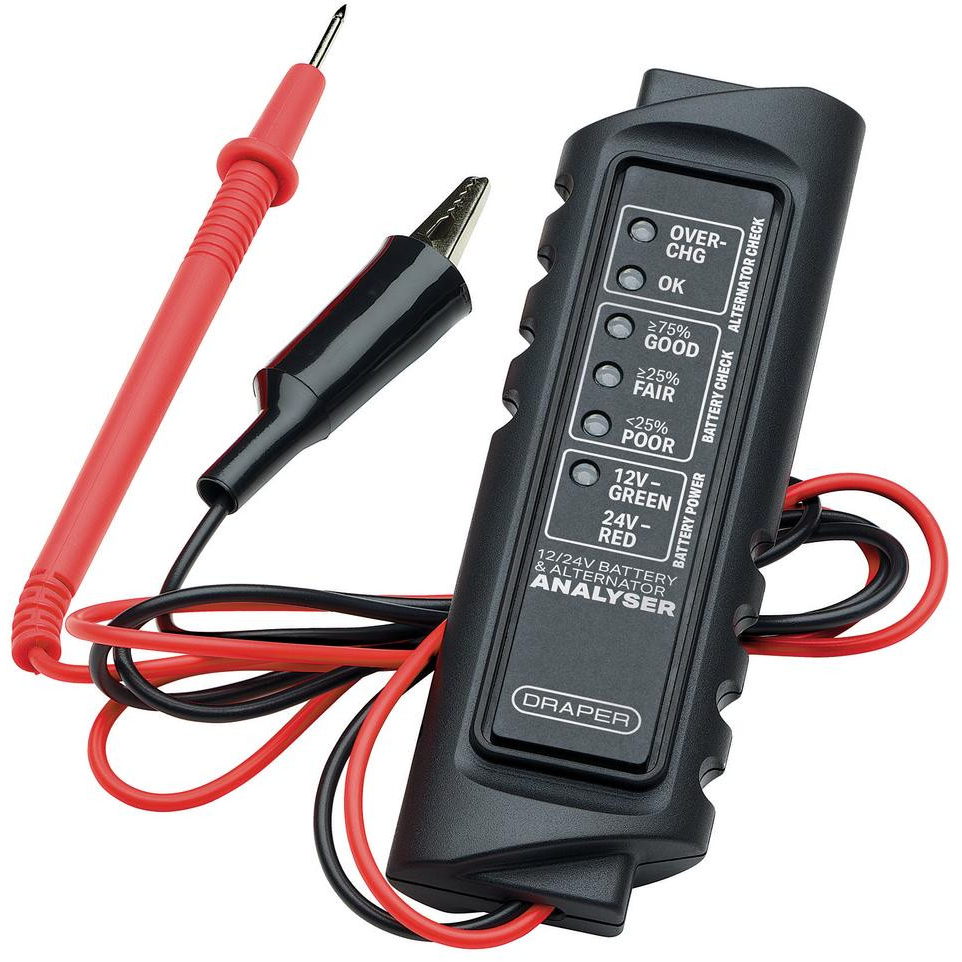 Draper 31848 12/24V Battery and Alternator Analyser
