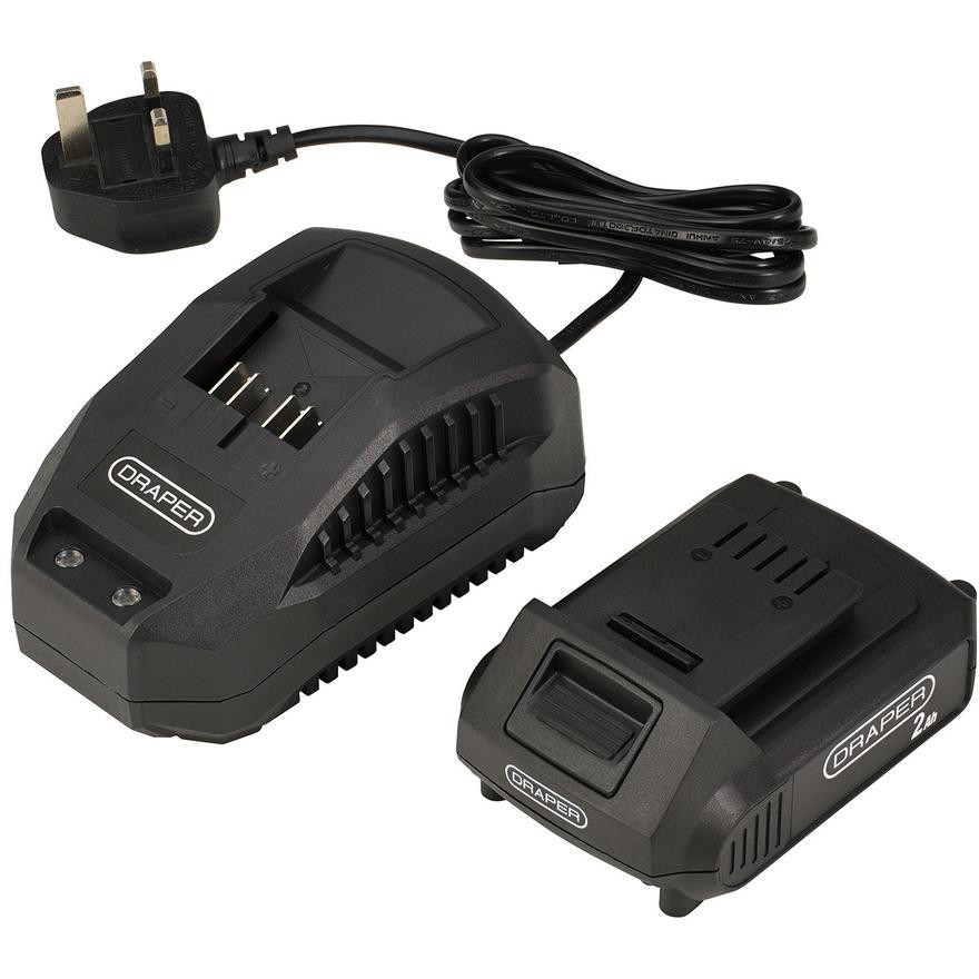 Draper 31862 18V Hedge Trimmer With 1 x 2.0Ah Battery and Charger