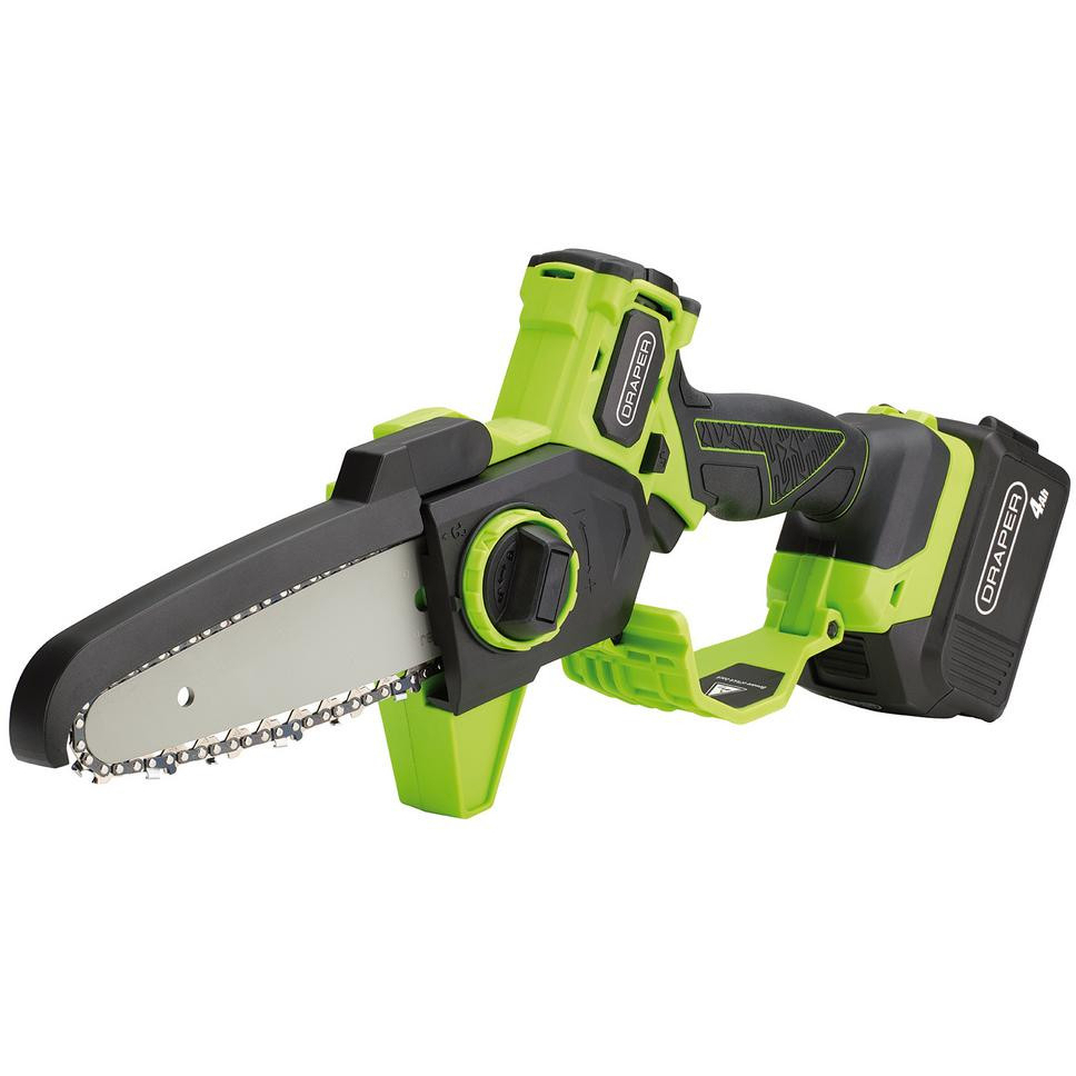 Draper 31872 18V Brushless Mini Pruner Saw With 1 x 4.0Ah Battery And 1 x Charger