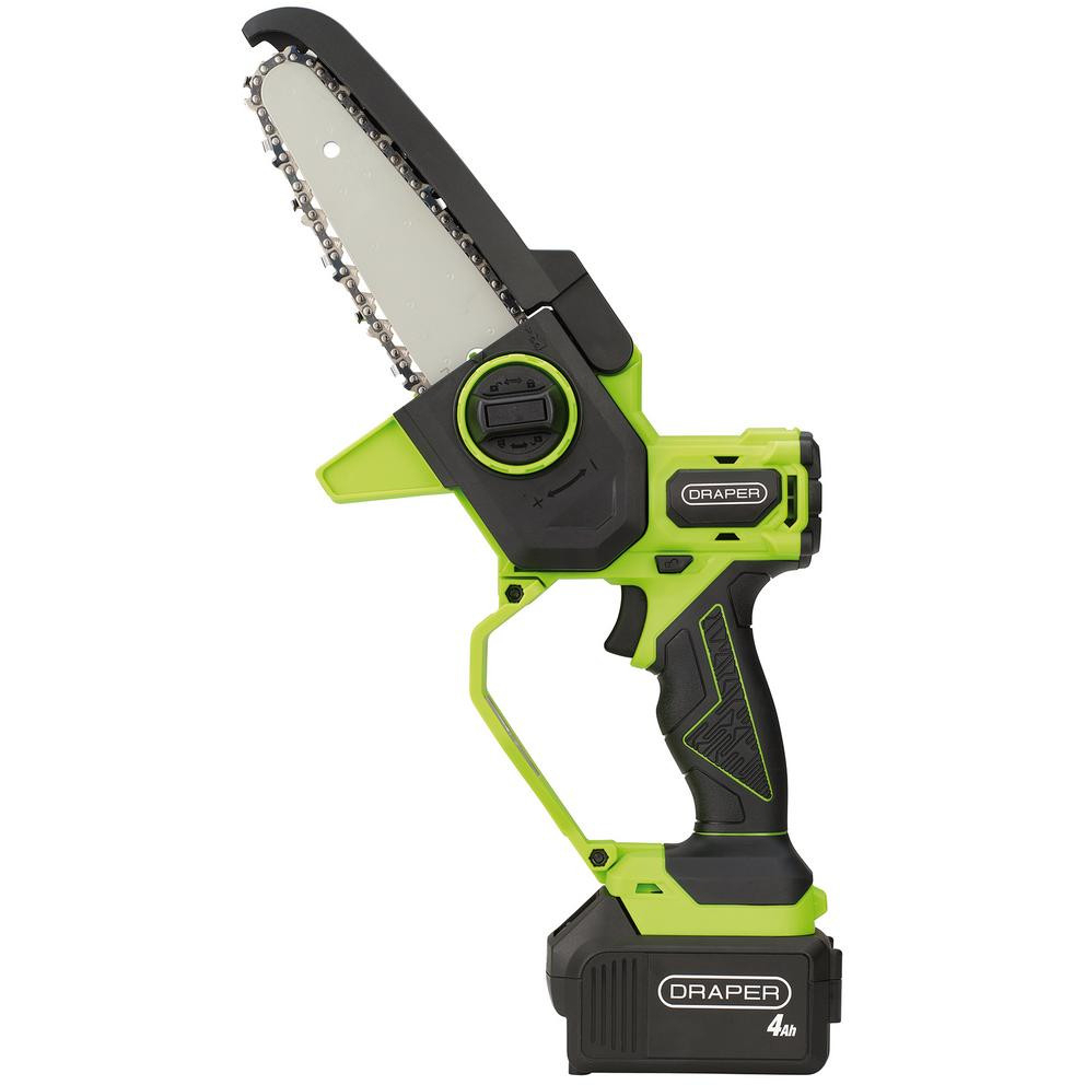 Draper 31872 18V Brushless Mini Pruner Saw With 1 x 4.0Ah Battery And 1 x Charger