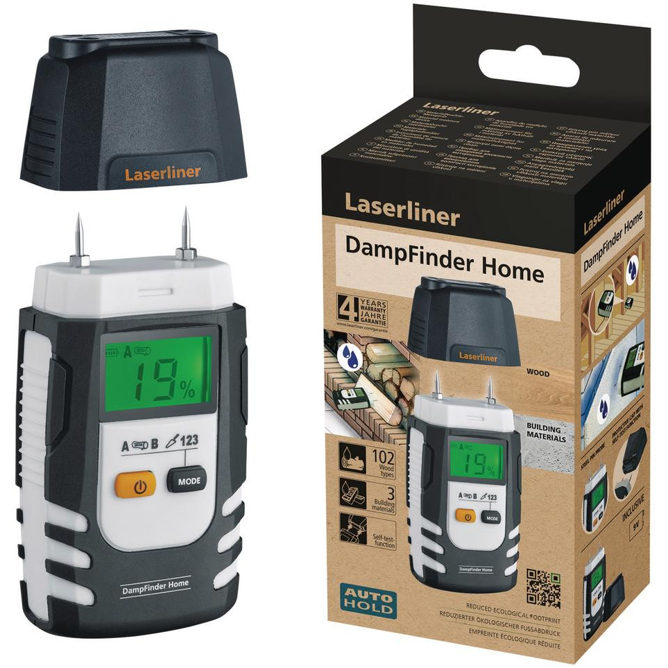 Laserliner 31904 082.013E DampFinder Home Material Moisture Measuring Device