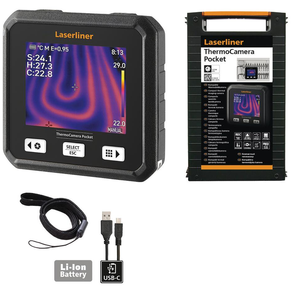 Laserliner 31989 082.079A Pocket Thermal Imaging Camera