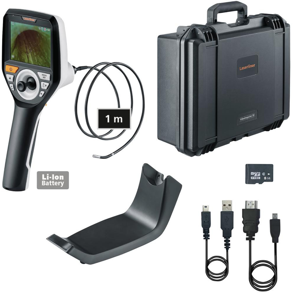 Laserliner 32070  082.277A VideoInspector 3D Micro Professional Video Inspection System (3,9 mm; 1 m) 