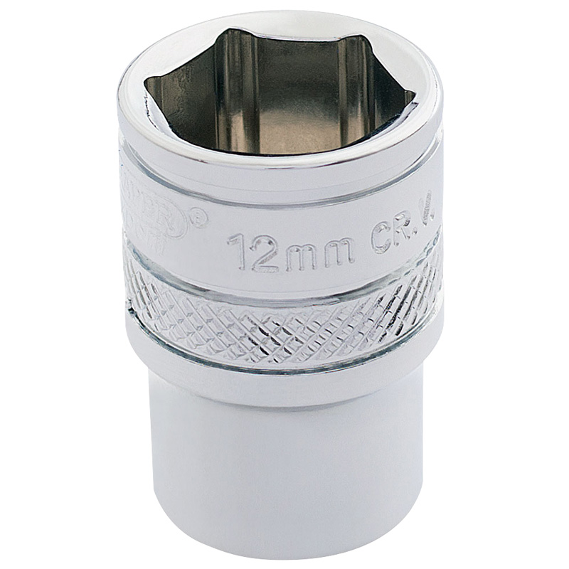 Draper 32569 B-MM/B 1/4" Square Drive Hi Torq&#174; 6 Point Socket (12mm)