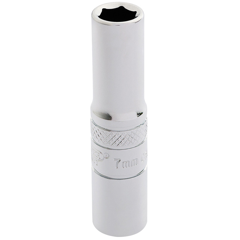 Draper 32661 BT-MM/B 1/4" Square Drive Hi Torq&#174; 6 Point Deep Socket (7mm)