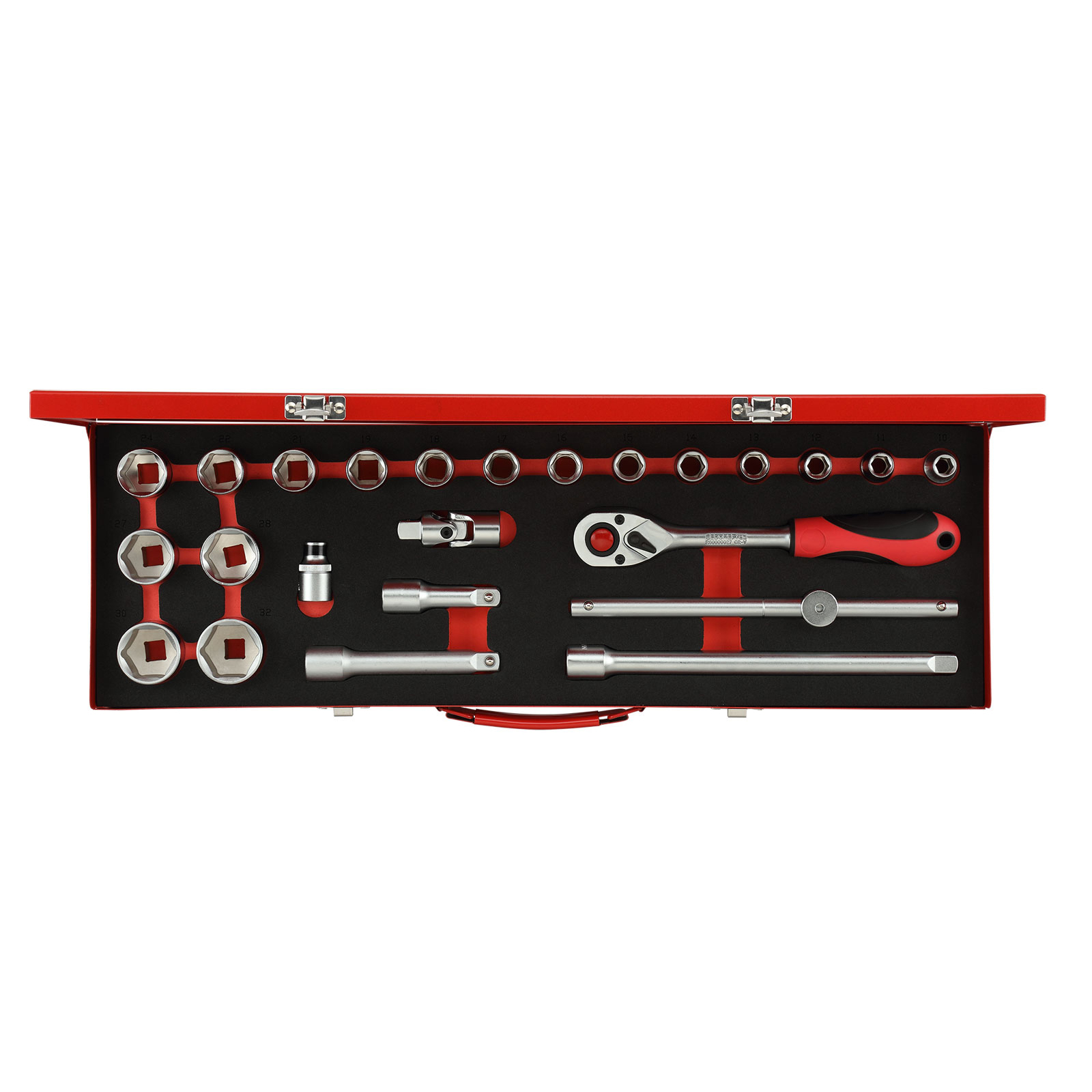 Gedore RED 3300006 1/2in Drive Socket Set 24 Piece
