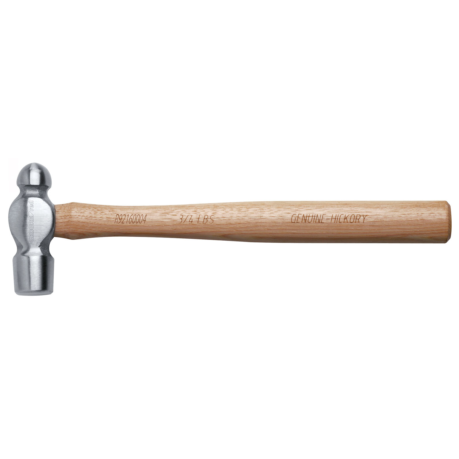 Gedore RED 3300768 Engineers Ball Pein Hammer 3/4lbs with Hickory Handle