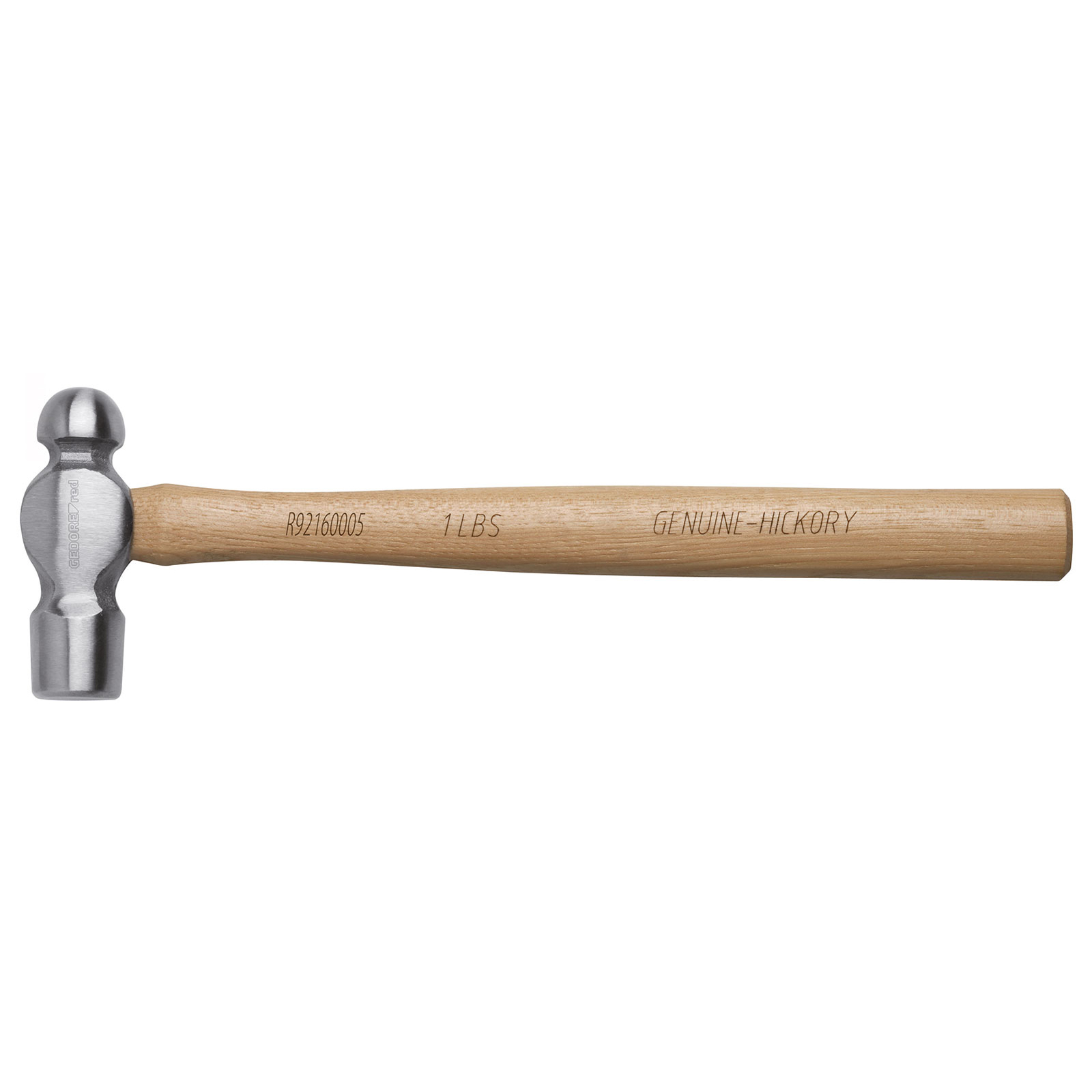 Gedore RED 3300769 Engineers Ball Pein Hammer 1lb with Hickory Handle