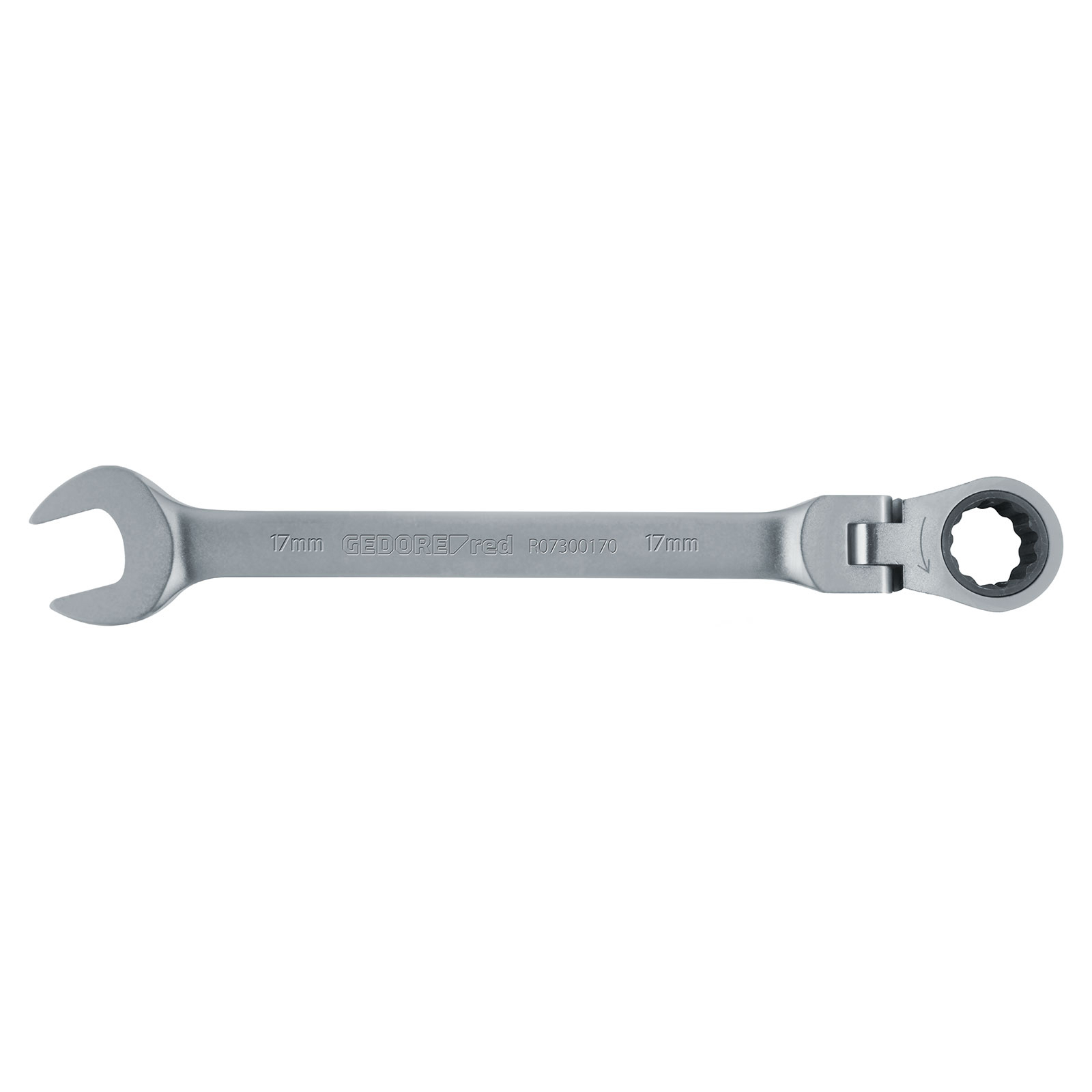 Gedore RED 3300883 Flexible Head Combination Metric Ratchet Spanner 17mm 