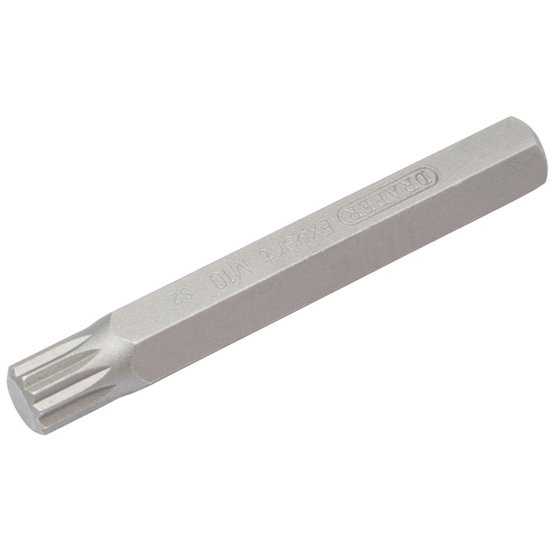 Draper 33348 YMH40/SC/B M10 x 75mm XZN 10mm Insert Bit for Mechanics Bit Sets