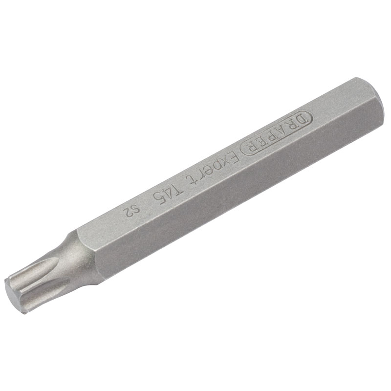 Draper 33363 YMH40/SC/B T45 x 75mm TX Star 10mm Insert Bit for Mechanics Bit Sets
