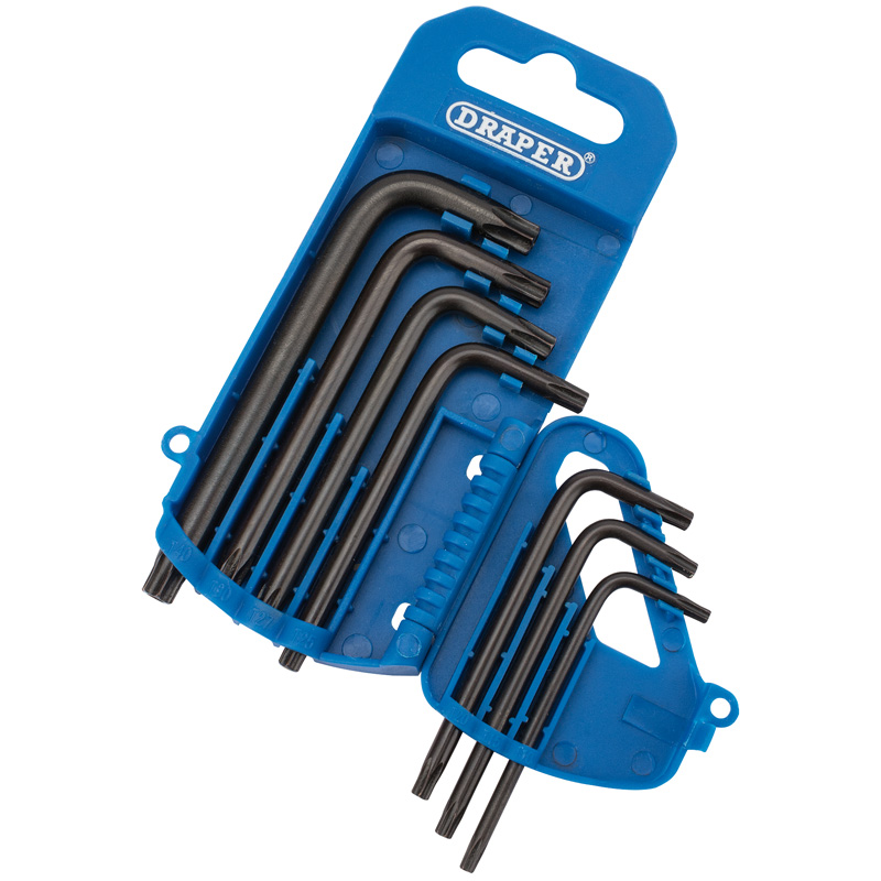 Draper 33740 TX8TP/7/B 7 Piece Draper TX Star Tamperproof Key Set