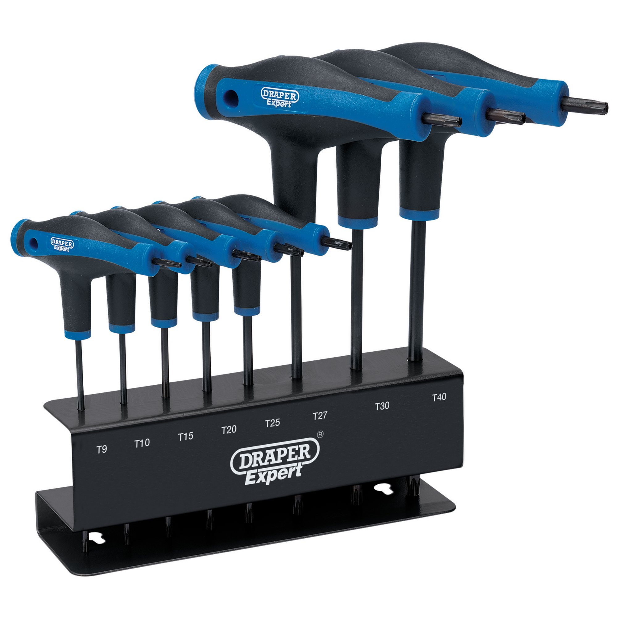 Draper 33872 TTX/SG/8/B Expert 8 Piece Soft Grip 'T' Handle Draper TX Star&#174; Key Set