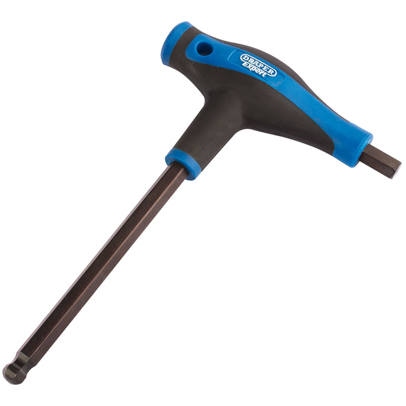 Draper 33913 THEX/SG/B Expert 10mm Soft Grip 'T' Handle Hexagon and Ball End Key