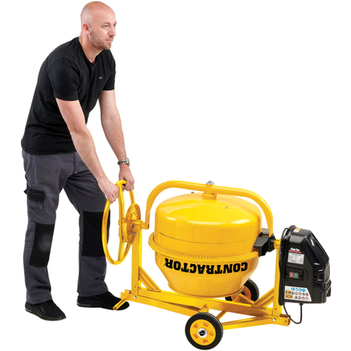 Clarke 3400841 CCM125D 550W Concrete Mixer (230V) 