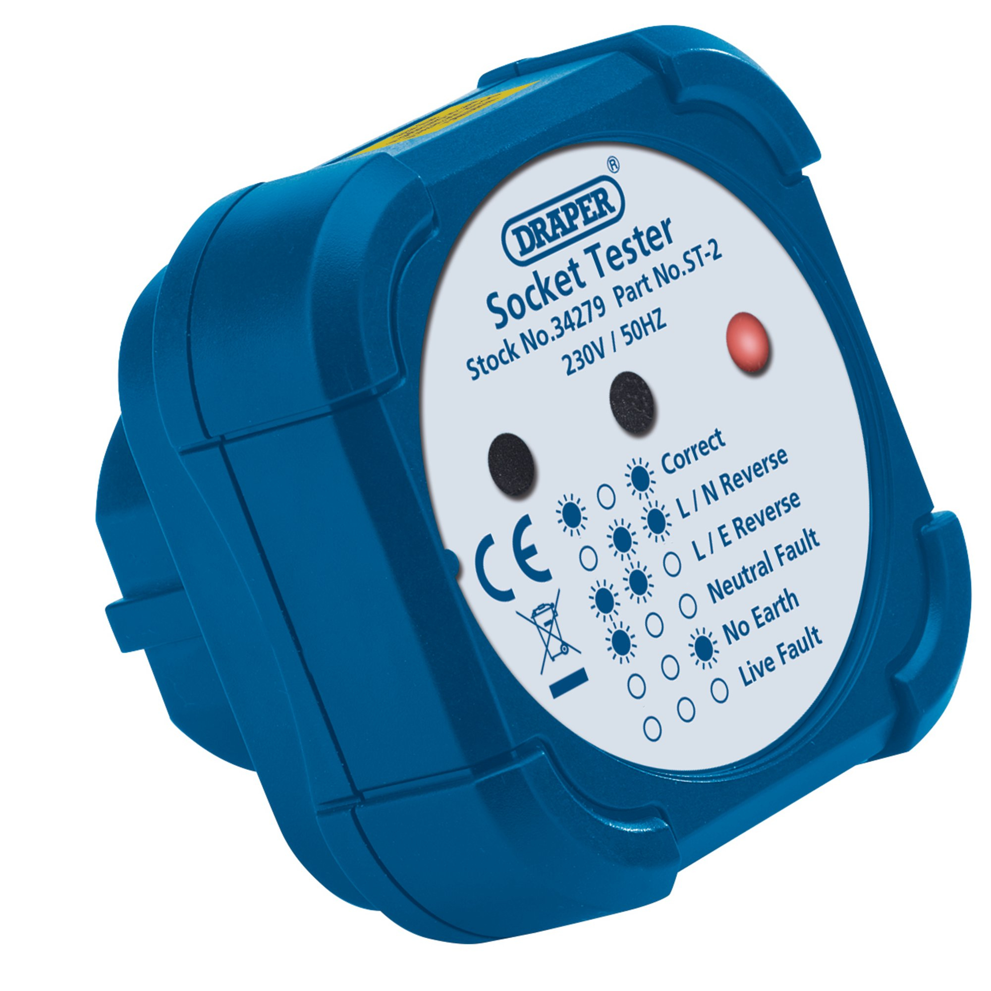 Draper 34279 ST-2 13A Socket Tester