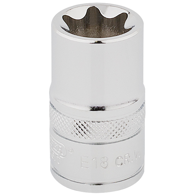 Draper 34340 TS12/B 1/2" Square Drive TX Star Socket (E18)