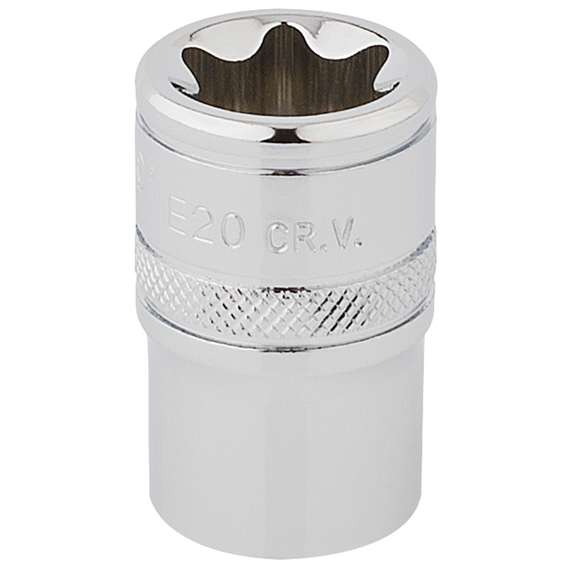 Draper 34345 TS12/B 1/2" Square Drive TX Star Socket (E20)