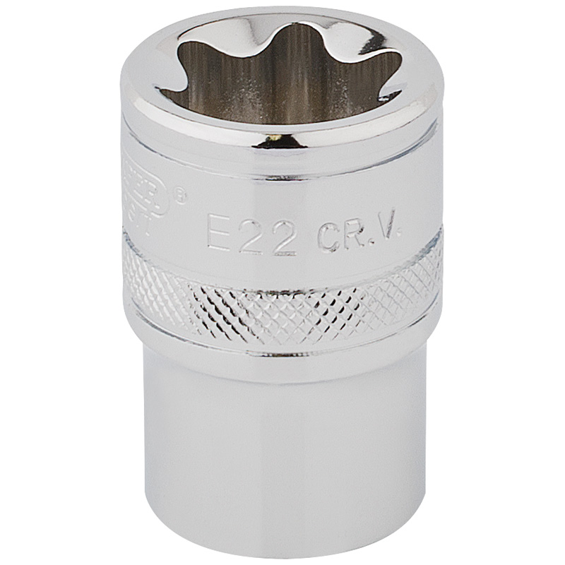 Draper 34372 TS12/B 1/2" Square Drive TX Star Socket (E22)