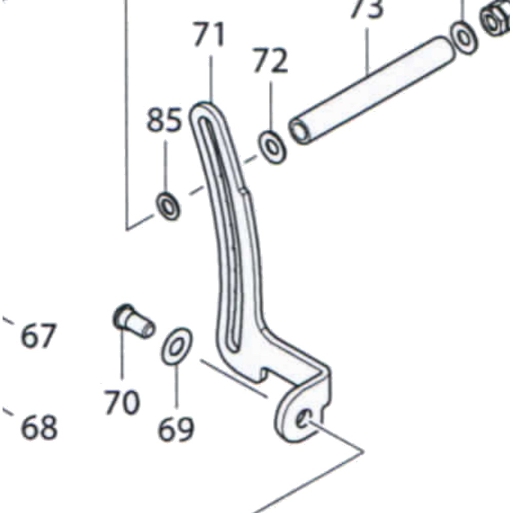 Makita 346838-2 Depth Guide for DHS680 (item 71)