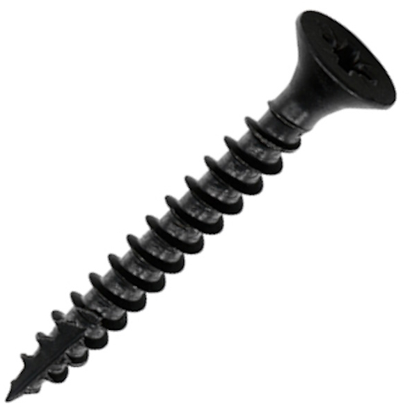 3.5mm x 25mm Classic Screw PZ2 CSK - BLACK (Box of 200) 35025CLAB Timco