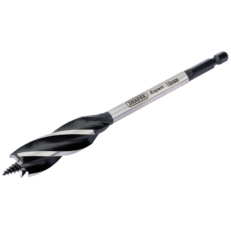 Draper 35102 AB4F Expert 4 Fluted 18 x 165mm 'Vortex' Auger Bits