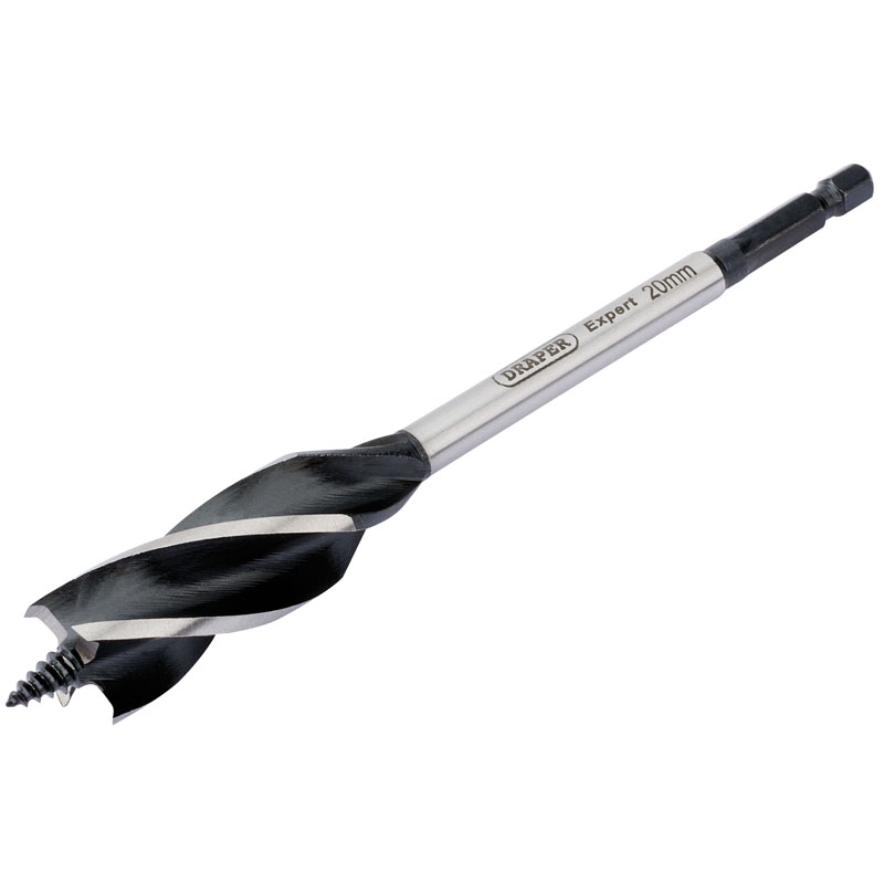 Draper 35120 AB4F Expert 4 Fluted 20 x 165mm 'Vortex' Auger Bits