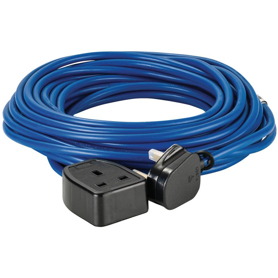 Defender 35780 230V Extension Lead, Blue, 1.5mm², 13A ,14m E85222