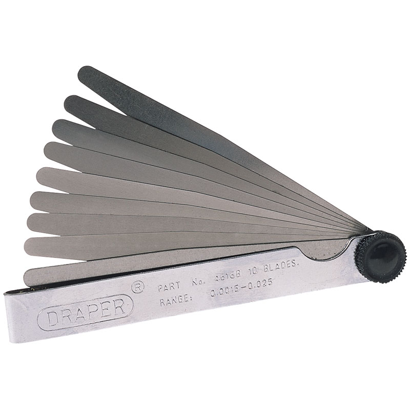 Draper 36174 4616B 10 Blade Imperial Feeler Gauge Set