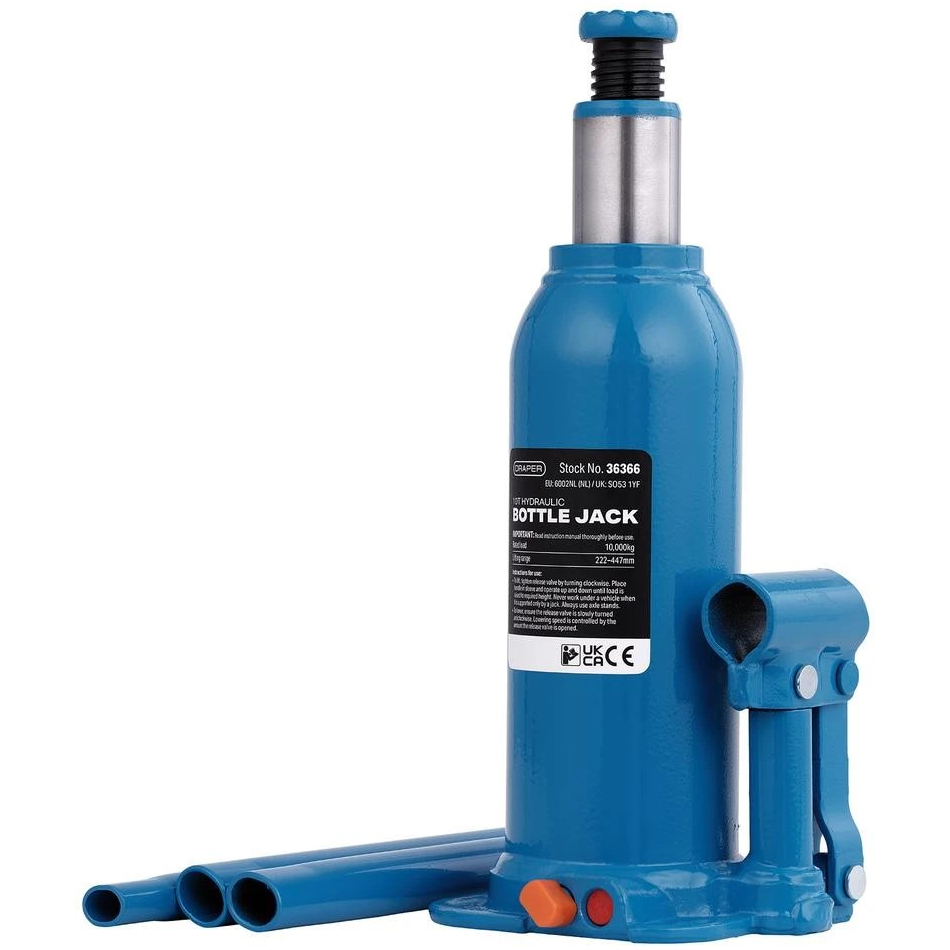 Draper 36366 Hydraulic Bottle Jack, 10 Tonne