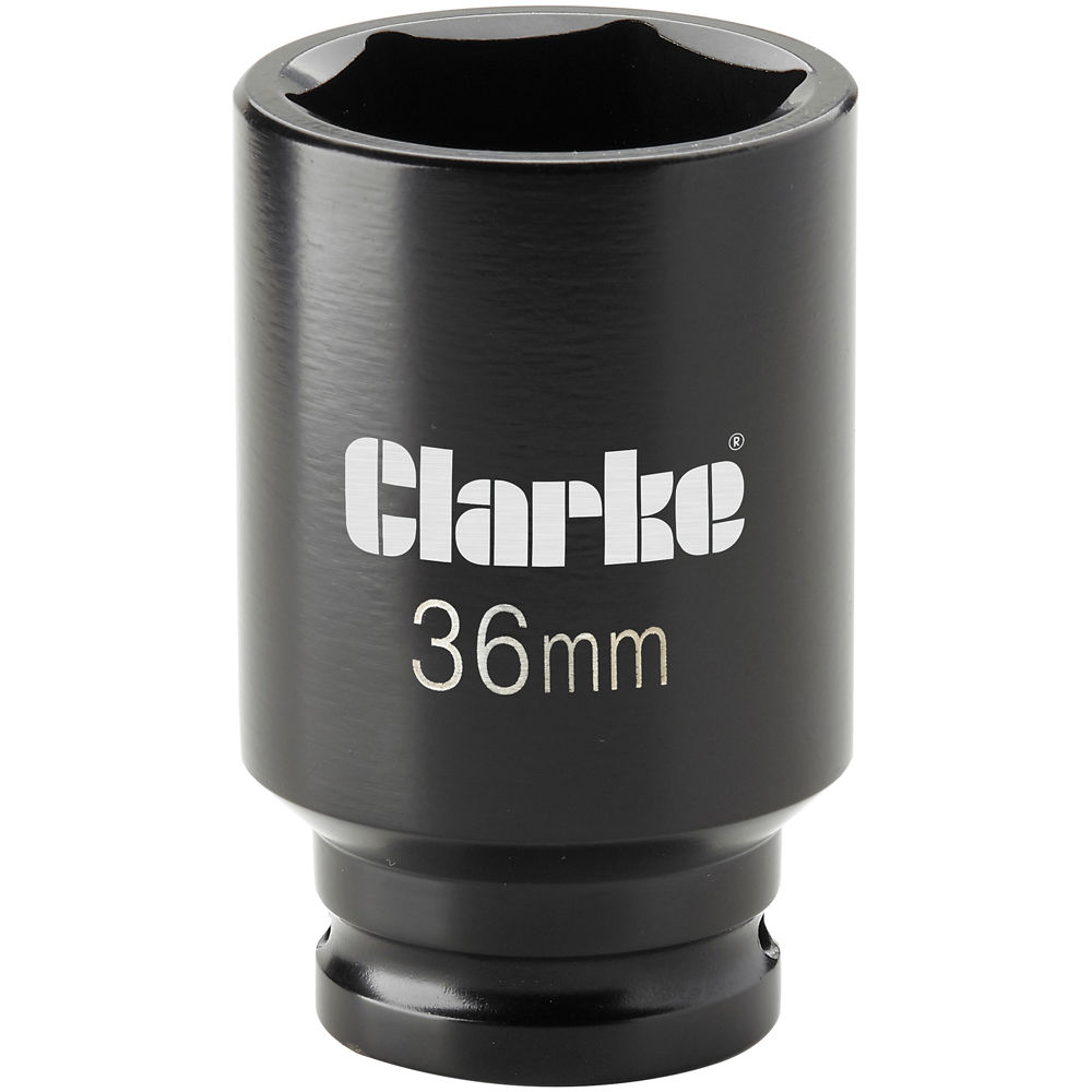 Clarke 1800363 CIS36 36mm Deep Impact Socket - 1/2" Square Drive
