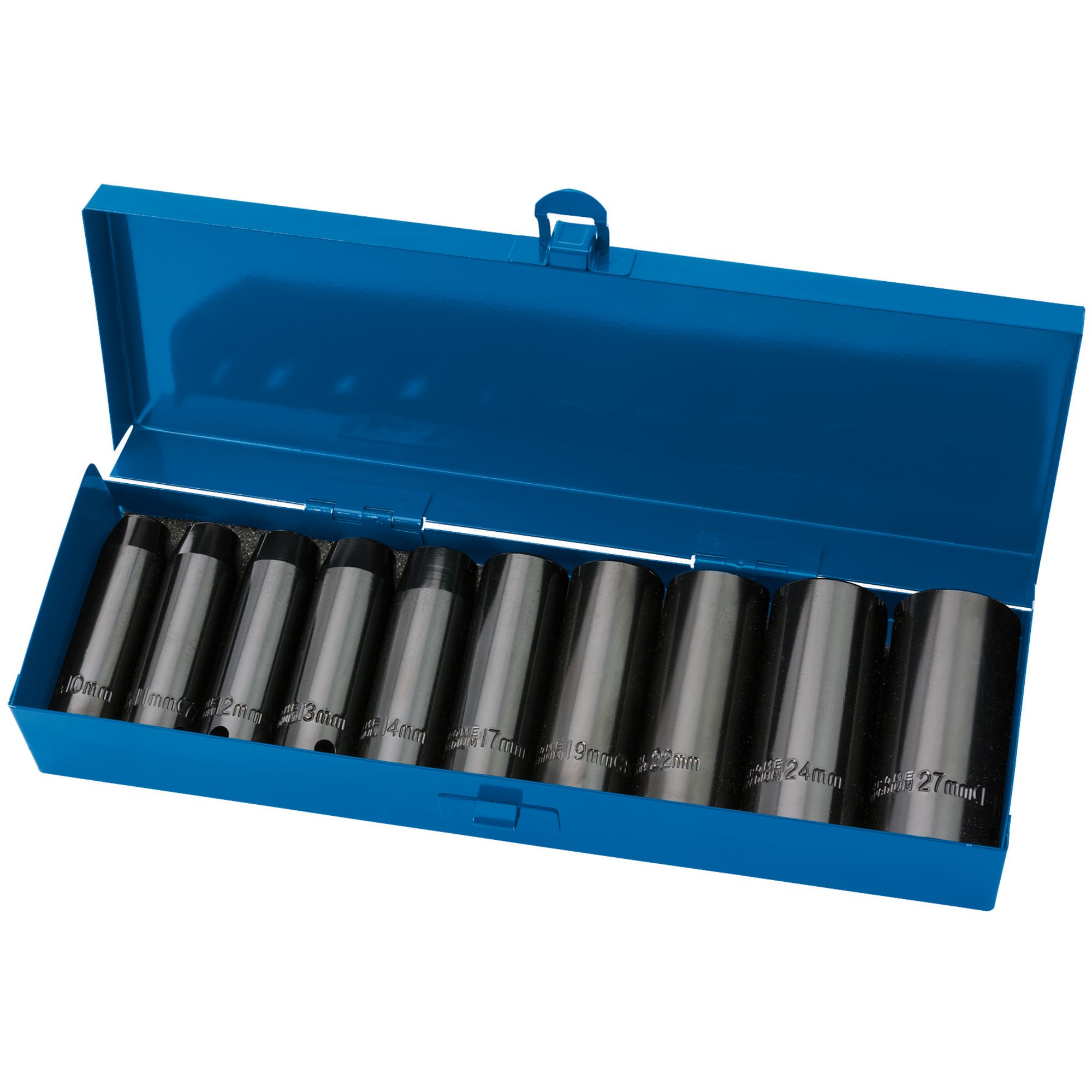 Draper 38369 410/10MMC 10 Piece 1/2" Sq. Dr. Draper Expert Hi Torq&#174; Metric Deep Impact Socket Set