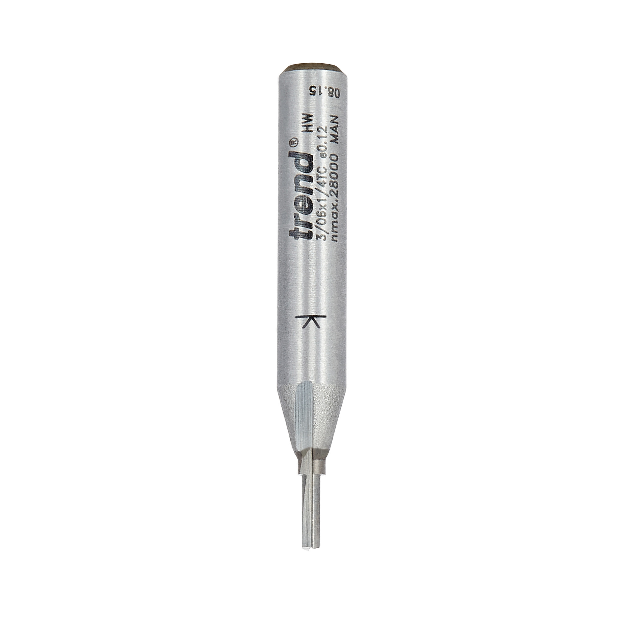 Trend 3/06X1/4TC Two Flute Cutter 2mm Diameter