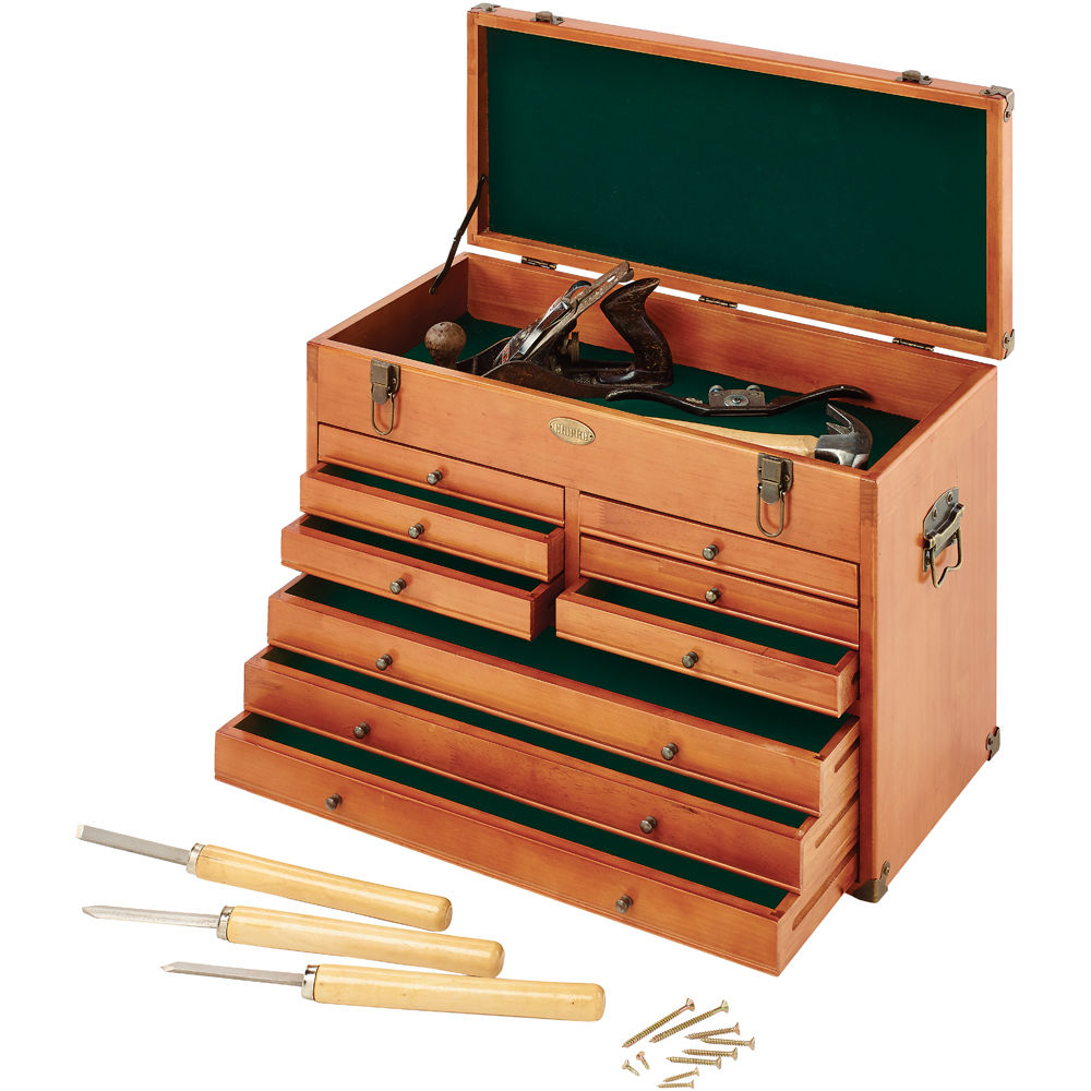 Clarke 7635405 CMW-9B 9 Drawer Wooden Machinist Tool Chest