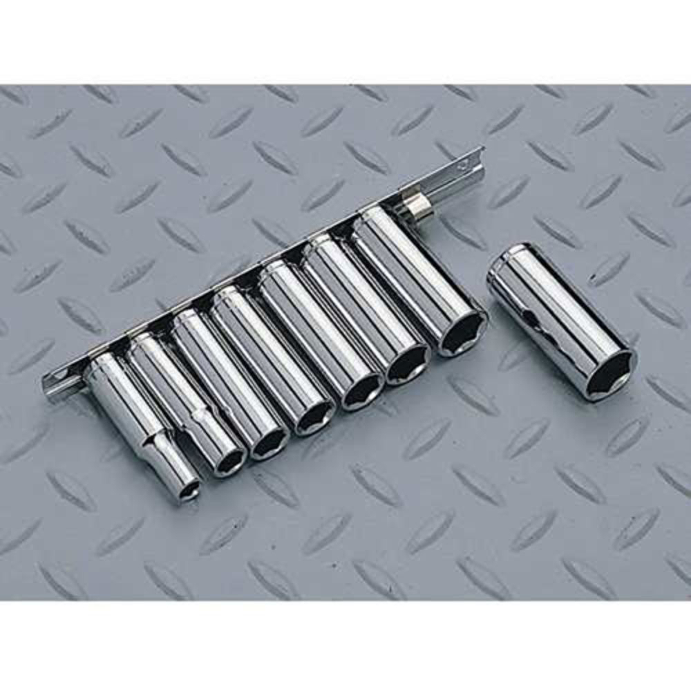 Clarke 1800143 CHT143 3/8" Drive 9 Piece Metric Deep Socket Set 8 - 19mm