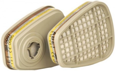 3M 6057 ABE1 Gas Filter / Particulate Filter (Pair)