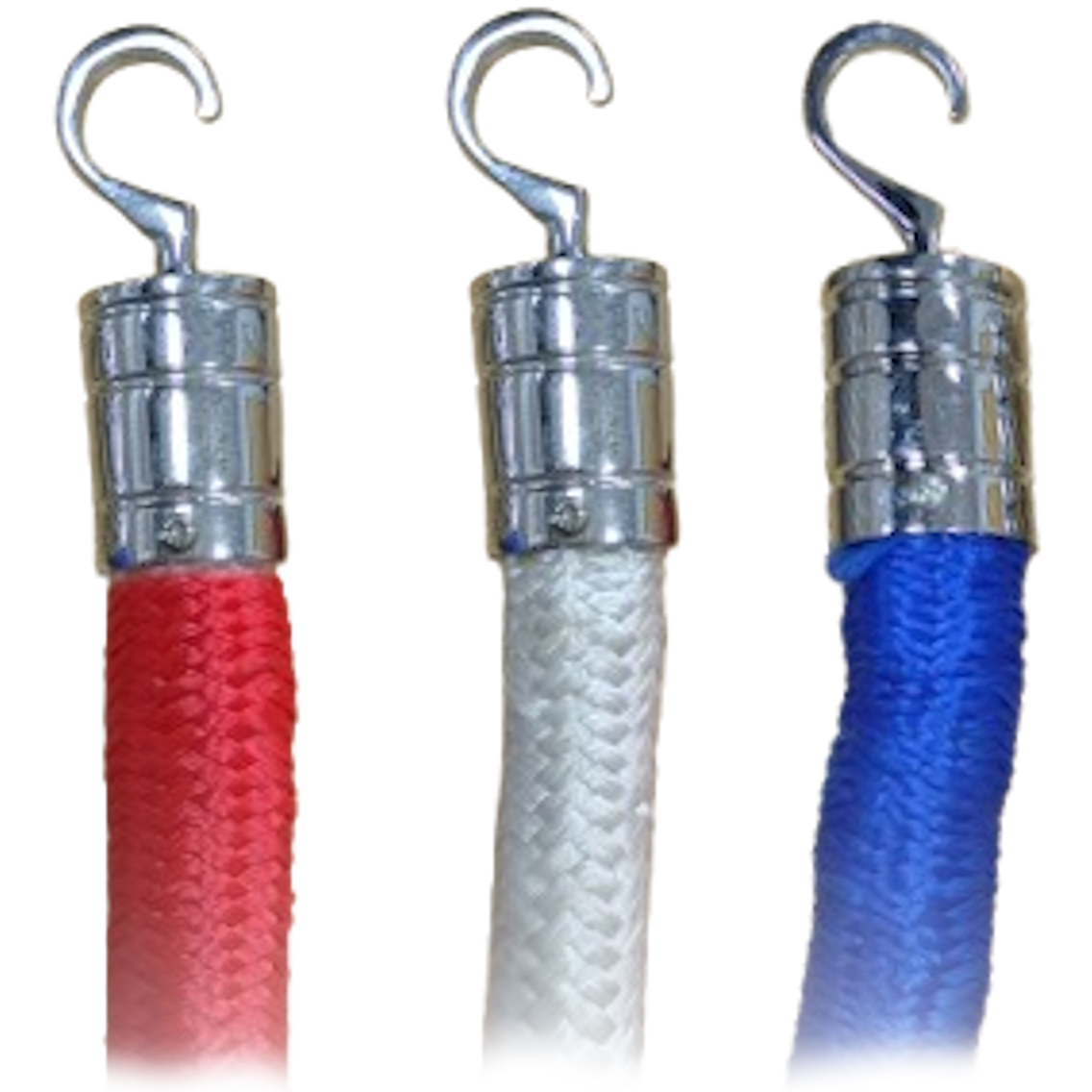 Barrier Rope 3Mtr x 25mm With Hooks - Blue, Red or White