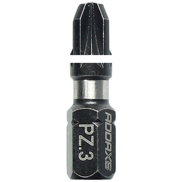 Addax PZ3 x 50mm Impact Quality Screwdriver Bits , PK5