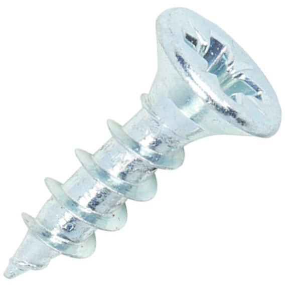 4.0mm x 15mm Solo Woodscrew PZ2 CSK - BZP (Box of 200) 40015SOLOZ Timco