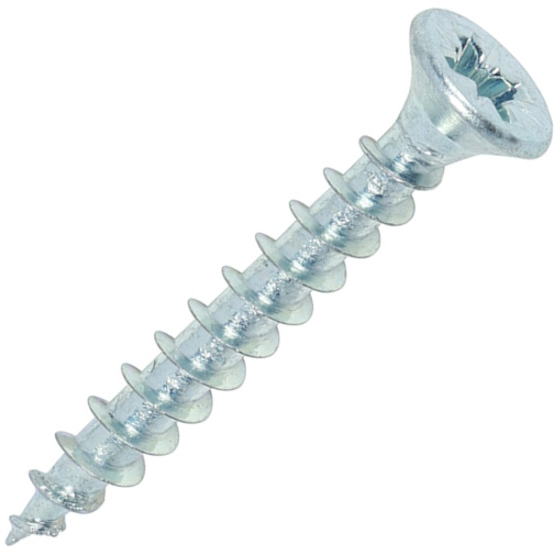 4.0mm x 30mm Solo Woodscrew PZ2 CSK - BZP (Box of 200) 40030SOLOZ Timco