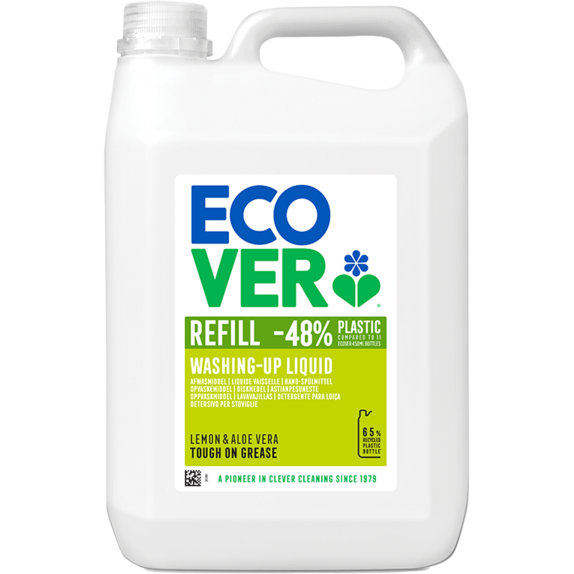 SCJohnson 4004570 ECOVER® Sensitive Washing Up Liquid (Case x 4   5 Litre Containers)