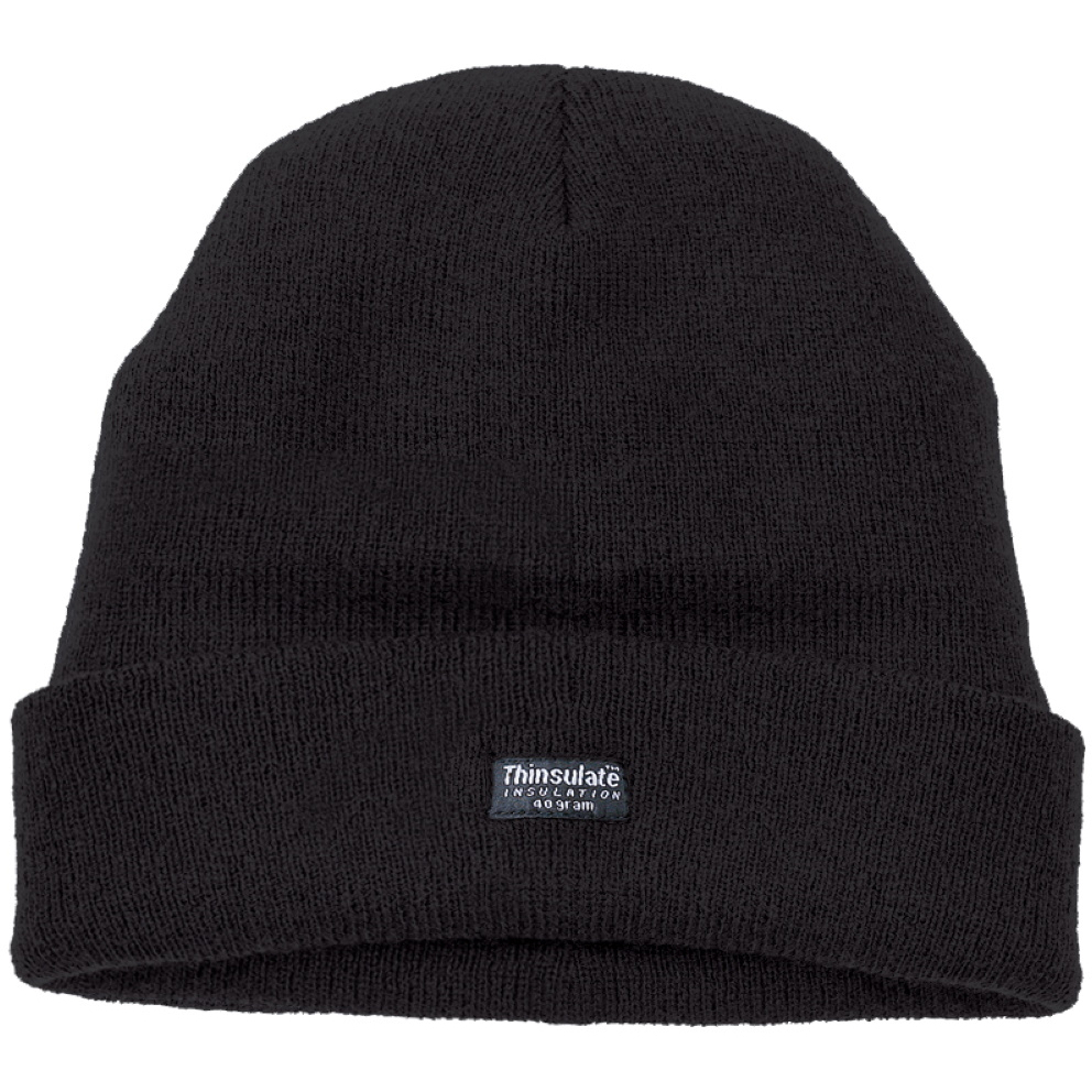 Fort Essentials 401 Thinsulate Knitted Watch Hat - Black
