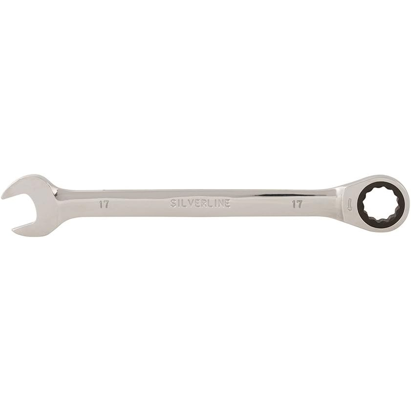 Silverline 783122 Fixed Head Ratchet Spanner 17 mm
