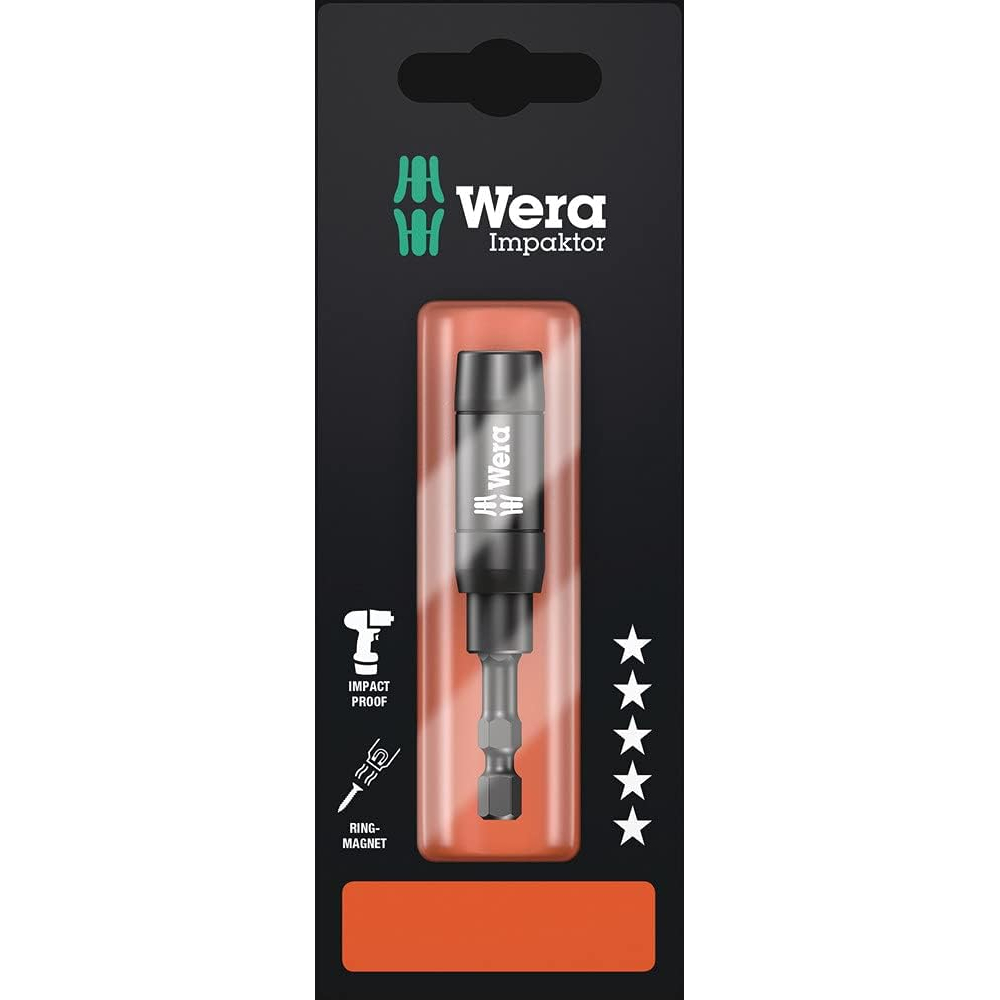 Wera 05073990001 897/4 IMP R SB Impaktor Holder With Retaining Ring and Ring Magnet