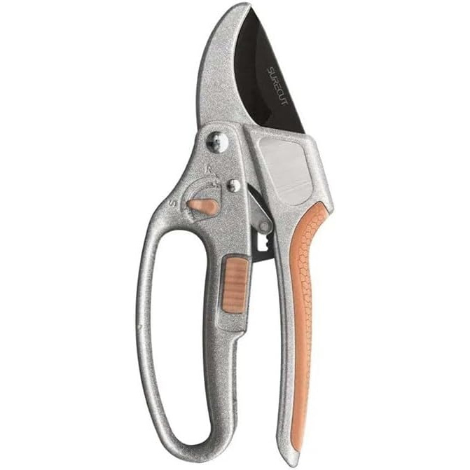 Kent & Stowe 70100606 SureCut Hardwood Anvil Ratchet Secateurs