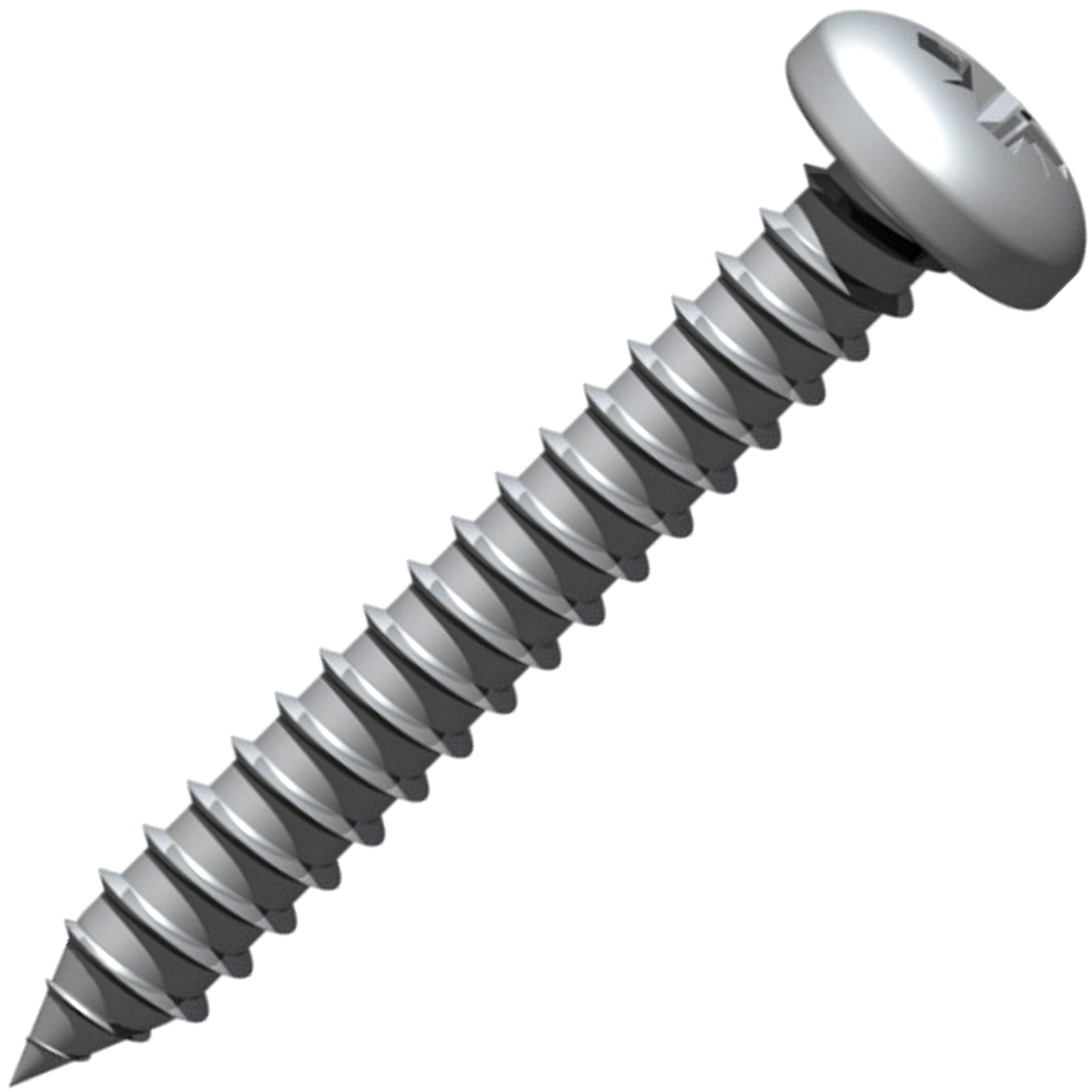 Stainless Steel 4.2 x 25 (8 x 1) PZ2 Self Tapping Pan Head Screw (pkt of 100)