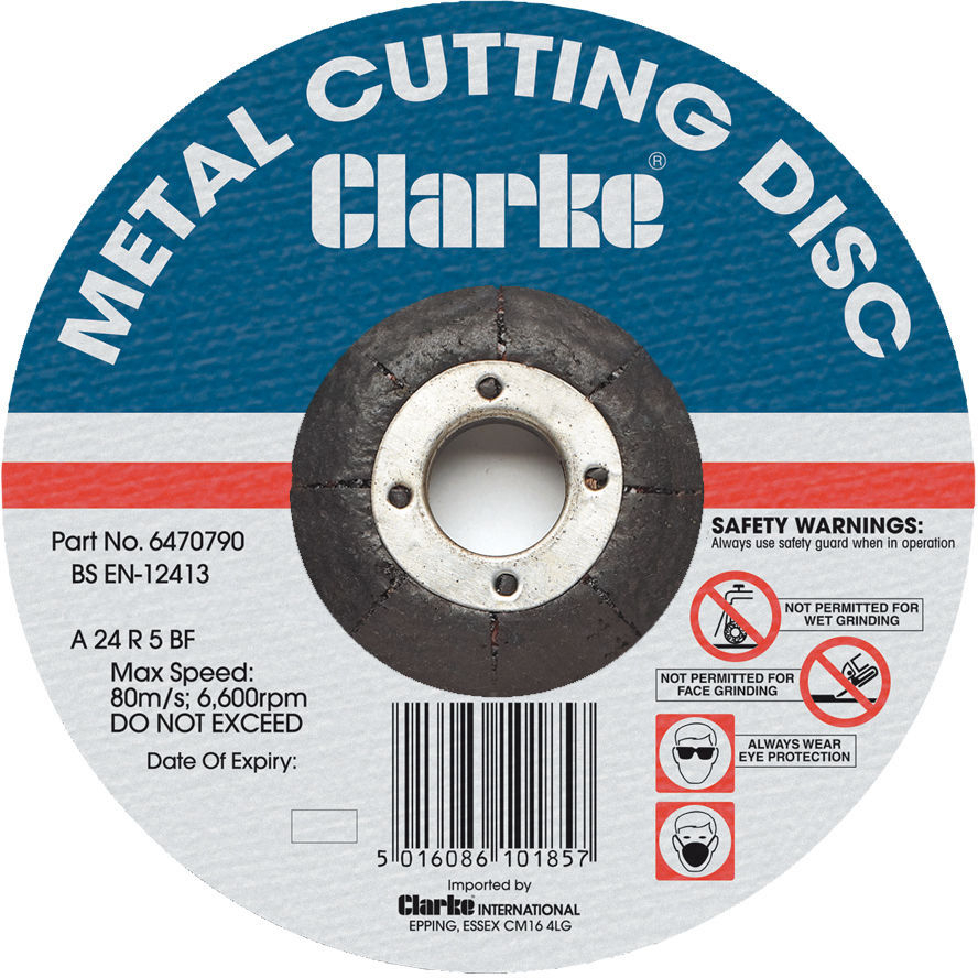 Clarke 6470780 125mm DPC Metal Cutting Disc